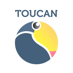 Vector images of toucan design on a white background, Toucan Logo.   © rb_octo