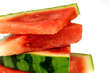 Fresh slices of watermelon