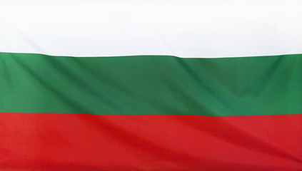  Bulgaria Flag real fabric seamless close up