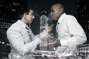 Arguing.