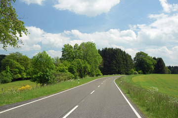 Straße im Westerwald