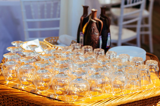 Set of Glasses on the table