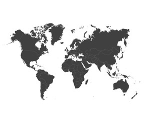 Fototapeta premium World map. Vector illustration.