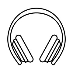 Protective headphones icon, outline style