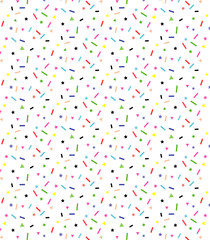Abstract Confetti Background Pattern. Repeating Pastel Confetti Pattern