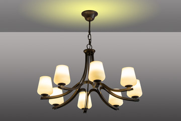 Chandelier isolated on background