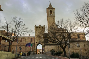 Rimini, medieval landscape in Saludecio