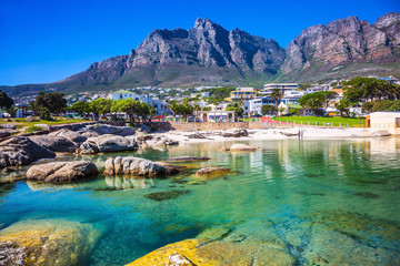 Fototapeta premium Miejska plaża w Kapsztadzie