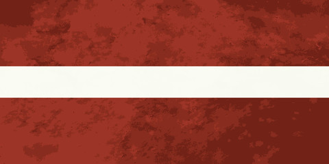 True proportions Latvia flag with texture