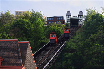 Duquesne Incline in Pittsburgh, Pennsylvania, USA.