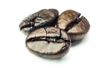 Coffee beans. Isolated on white background