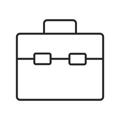 Line icon business bag for documents. Vector illustration.