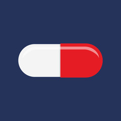 Flat icon medicine. Vector illustration.