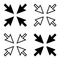 Vector set / arrow sign / cursors / icons. Vector  illustration.