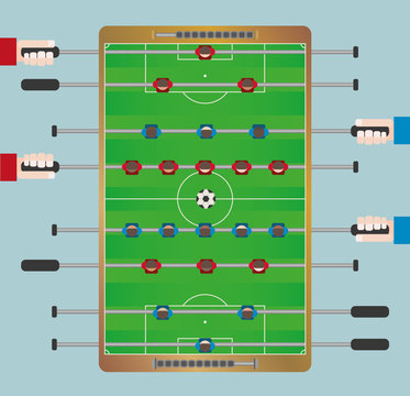  Football Table Game from top