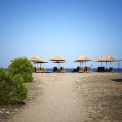 Beach at Cirali, the Turkish Riviera (Turkey)