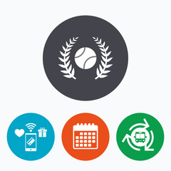 Baseball sign icon. Sport symbol.