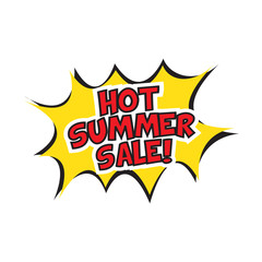 Hot summer sale banner design.