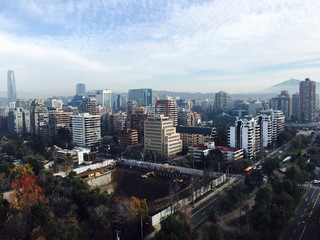 Fototapeta na wymiar skyscrapers in Santiago Chile