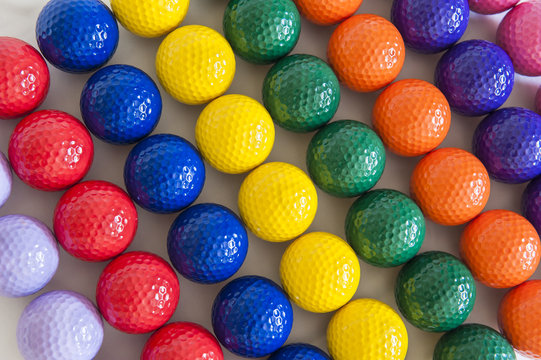 Colorful Golf Balls