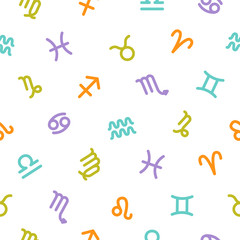 seamless pattern - zodiac