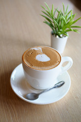 cup of coffee in coffee shop