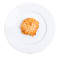 Battered pork fillet cutlet.