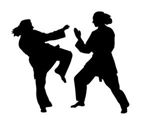 Women karate fight © Edvard Molnar