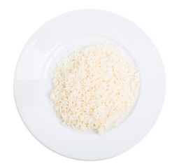 Portion of cooked rice.