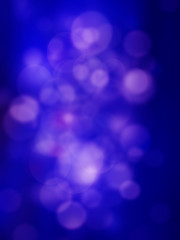 Lights on blue background.