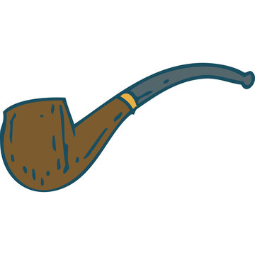 Brown Smoking Pipe
