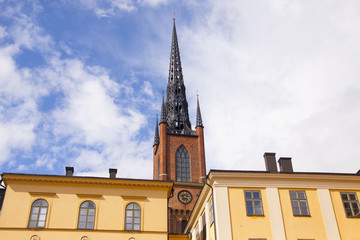 Fototapeta na wymiar Turm der Riddarholmskyrkan
