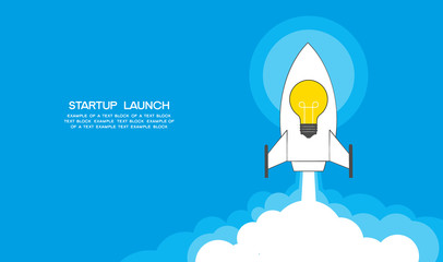 Startup launch concept