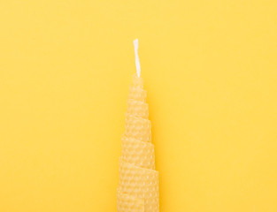 Beeswax candle