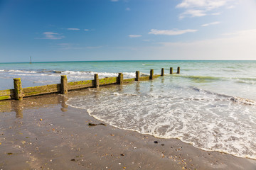 Fototapeta na wymiar Bracklesham Bay West Sussex, England