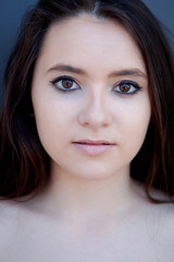 Obraz premium Spanish brunette girl with long hair