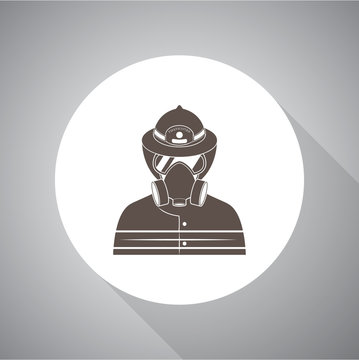 Fireman vector icon