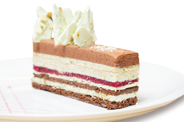 Chocolate and pistachio cake