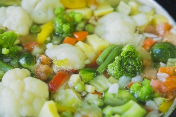 Vegetable Stew with selective focus