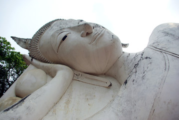 Reclining Buddha, Wat Khuninthapramul, Angthong, Thailand