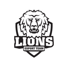 Mascot the muzzle of a lion.