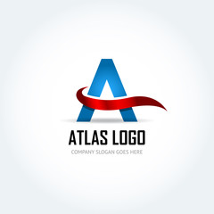 Business corporate letter A logo design template. Simple and clean design of letter A logo vector template. Letter A logo for business . Isolated vector illustration.