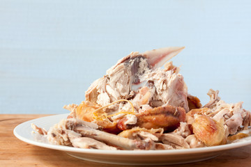 Roast chicken carcass