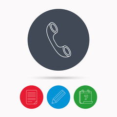Obraz premium Phone icon. Call sign.
