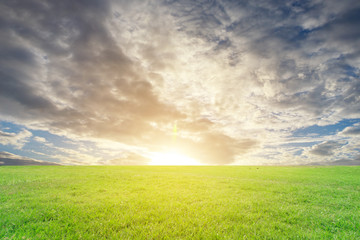 The landscapes sky with clouds and sunrise retouch