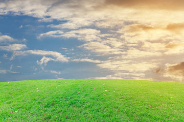 The landscapes sky with clouds and sunrise retouch