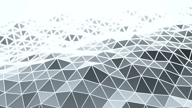 Perfect seamless loop of smooth waving filled polygons.