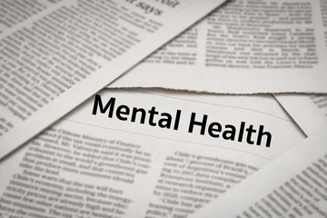 Obraz premium mental health headline 