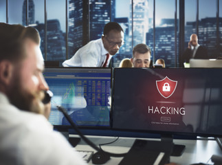 Beware Caution Dangerous Hacking Concept