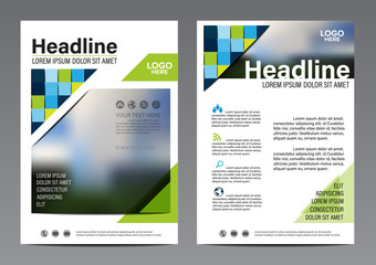 Blue Block Pattern background. Brochure Annual Report Flyer design template. Leaflet cover Presentation. illustration vector in A4 size